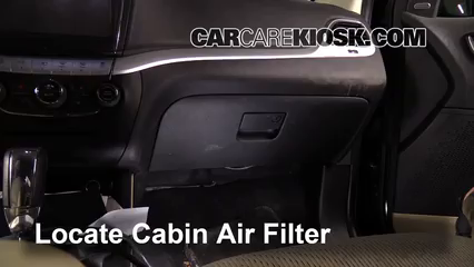 2011 Dodge Journey Mainstreet 3.6L V6 FlexFuel Filtro de aire (interior) Cambio